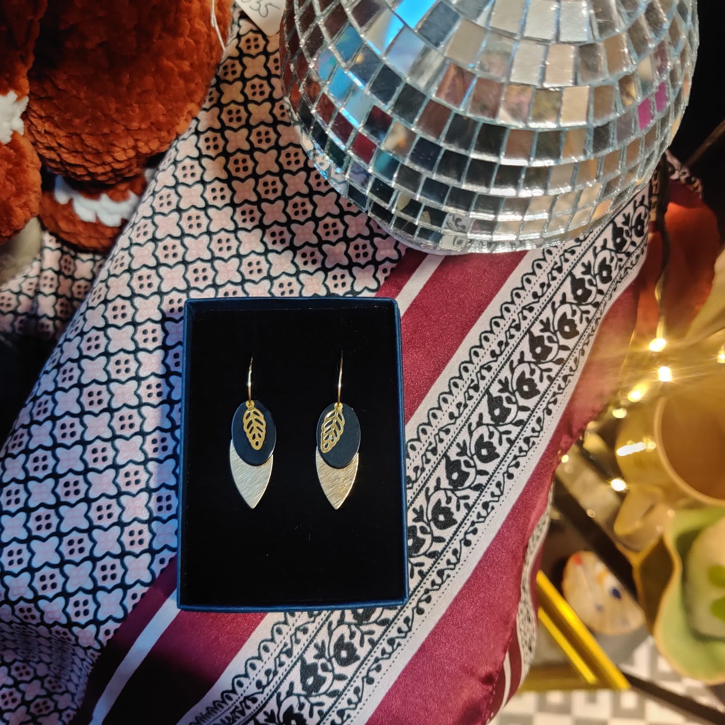 Danu Brass Stacked Earrings