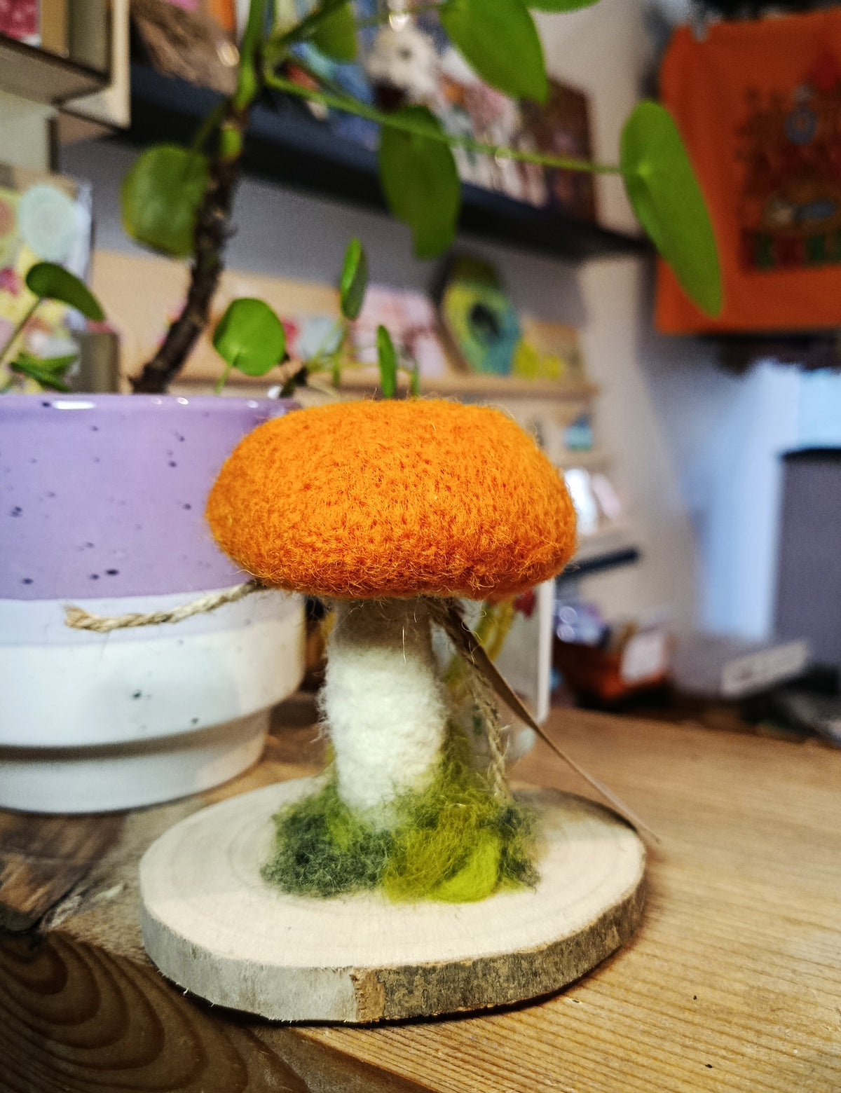 Needle felt Mushroom Sculptures