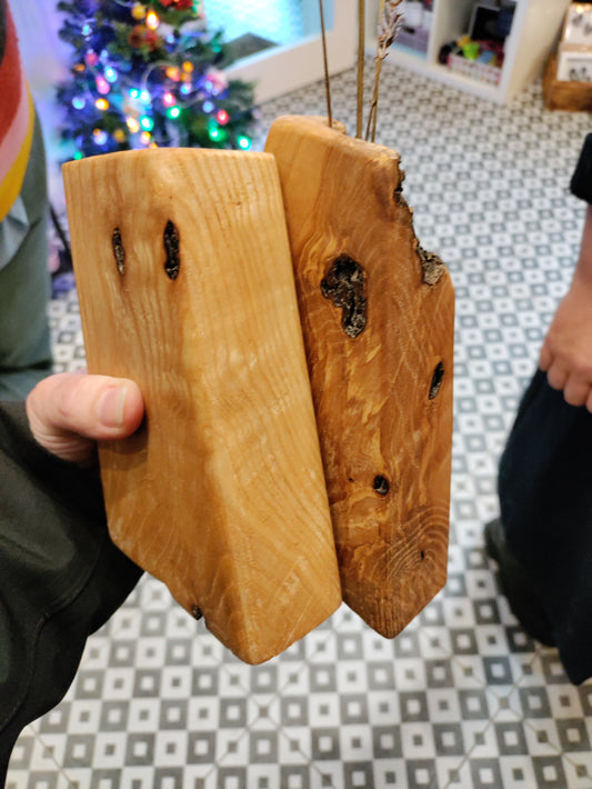 Wooden dry flower vases