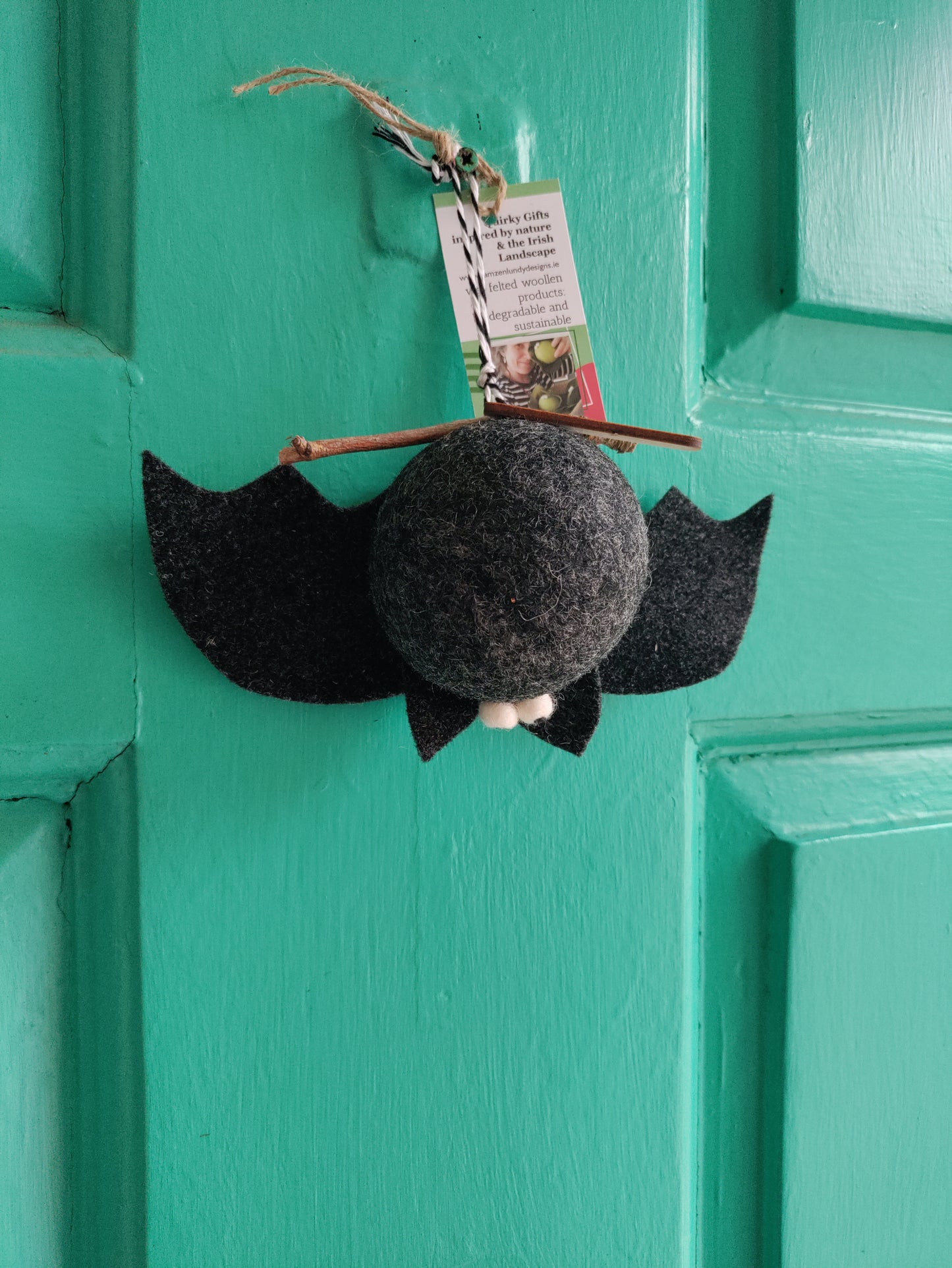 Handmade Needle Felt Bat Decorations