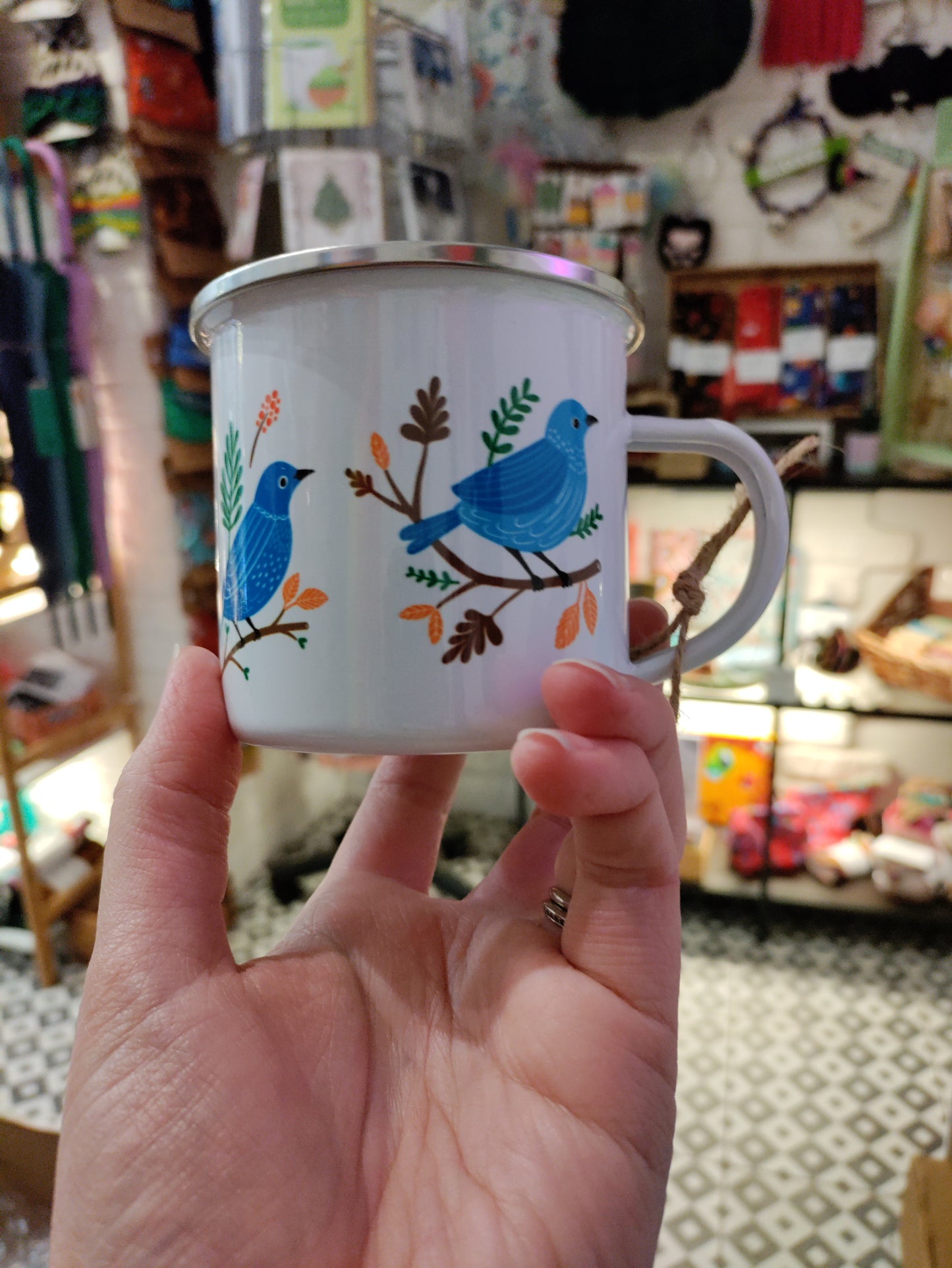 Fleur & Mimi Enamel Mugs