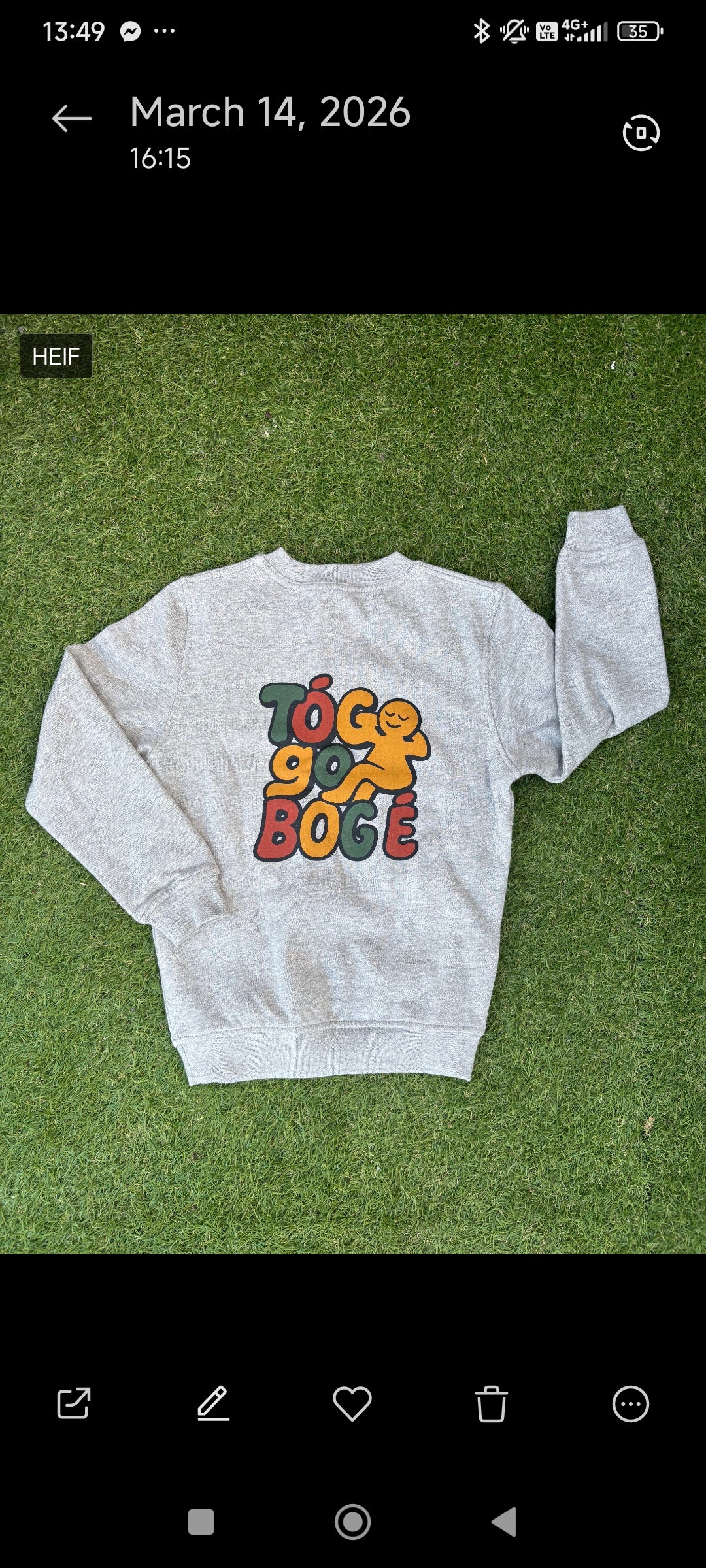 Tóg go bog é Kids Sweatshirt