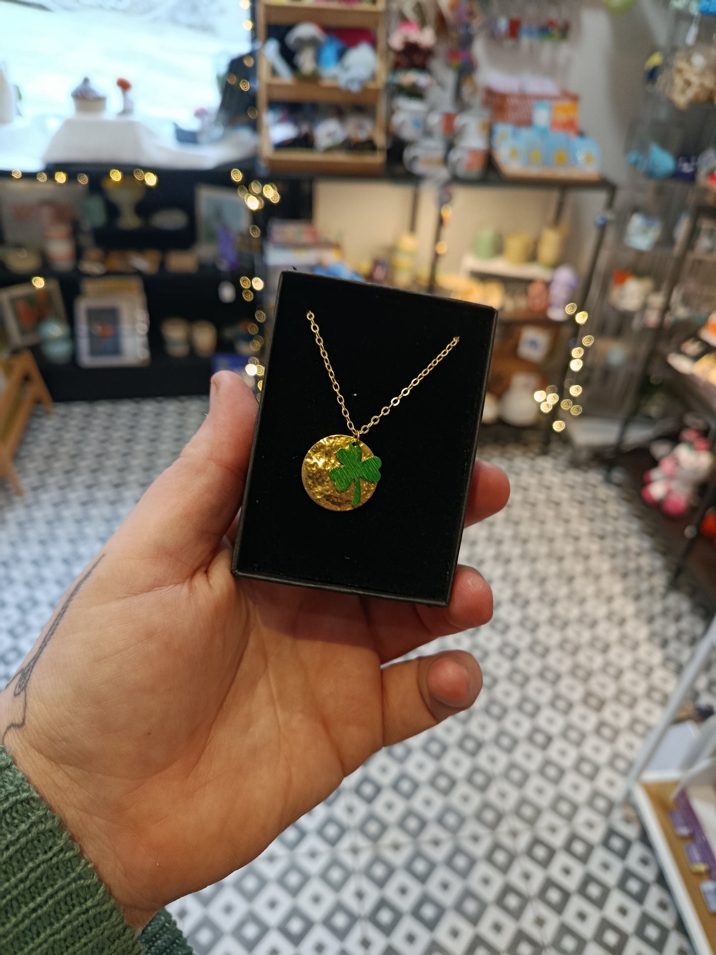 Shamrock Necklaces and Earrings