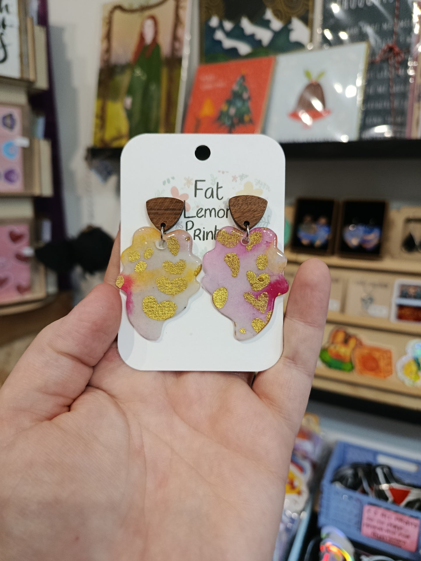 Pink and Gold Leaves