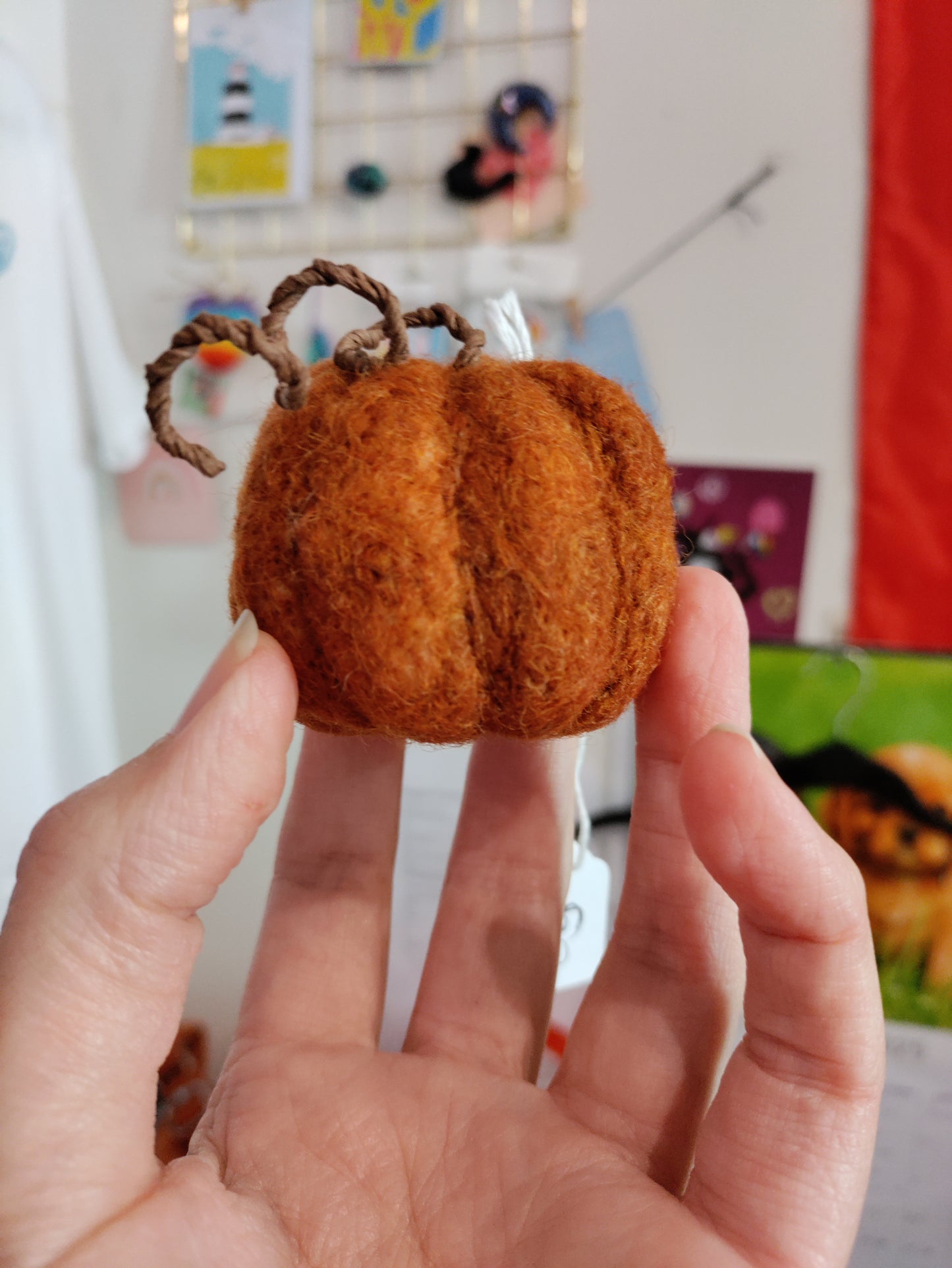 Felted pumpkins