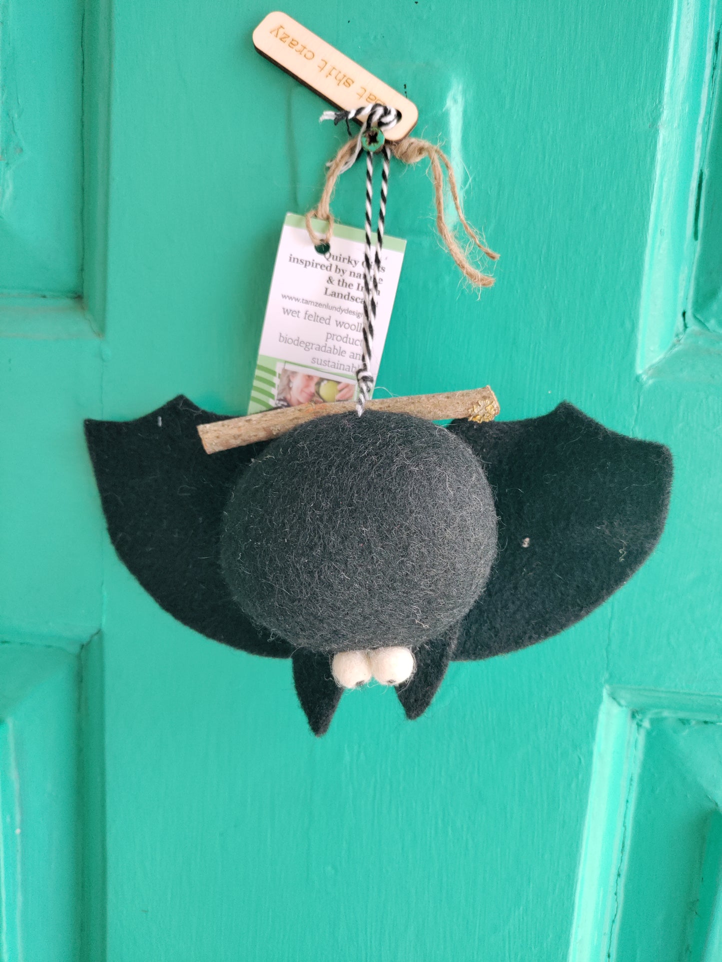 Handmade Needle Felt Bat Decorations