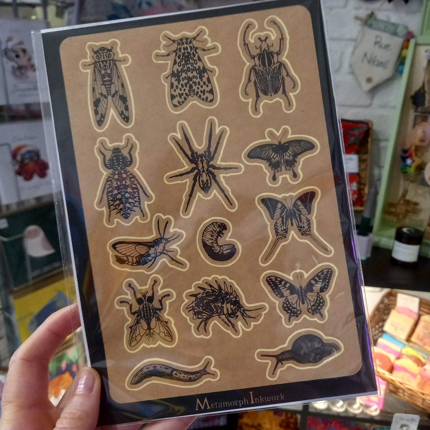 Metamorph Inkwork sticker sheet