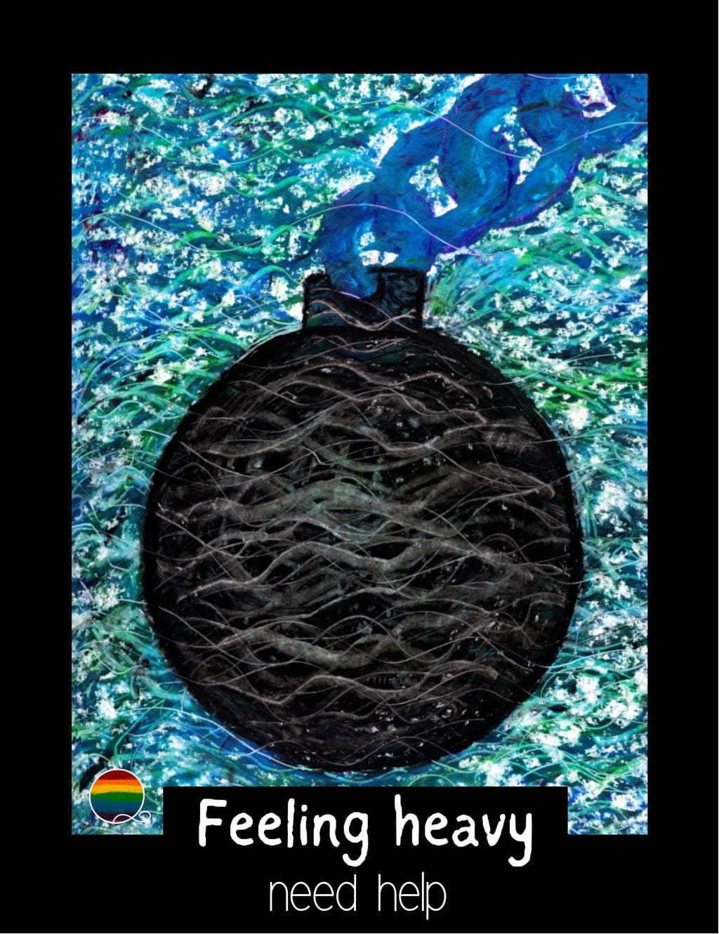 Queerky Artist magnet talking cards