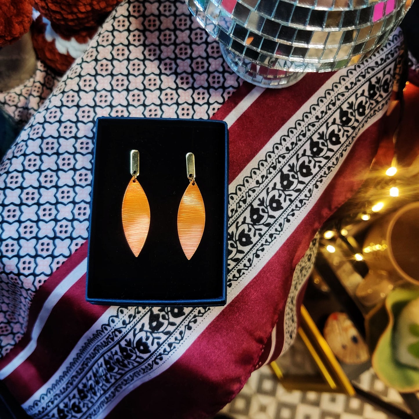 Danu Coloured Brass Earrings