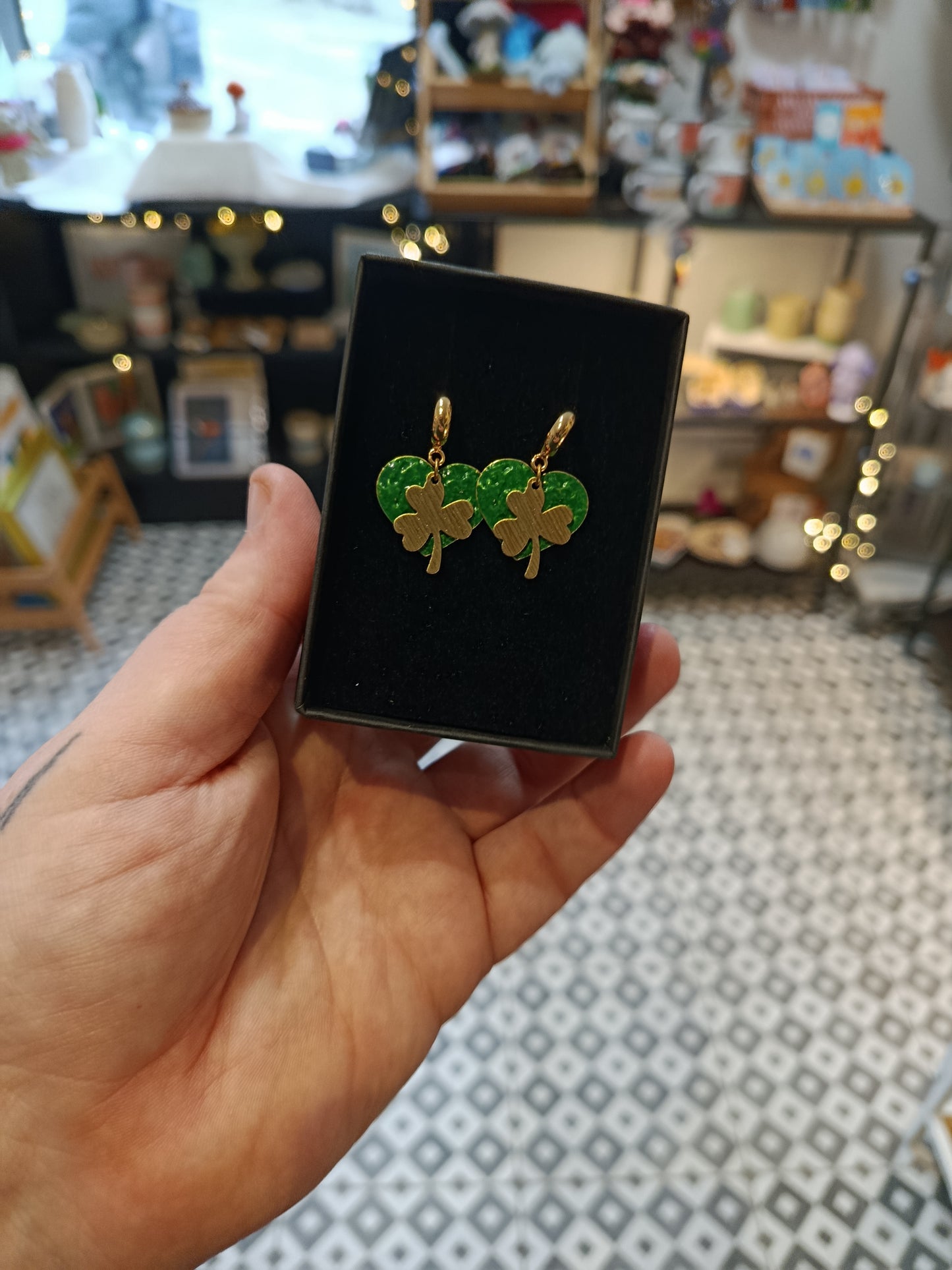 Shamrock Necklaces and Earrings