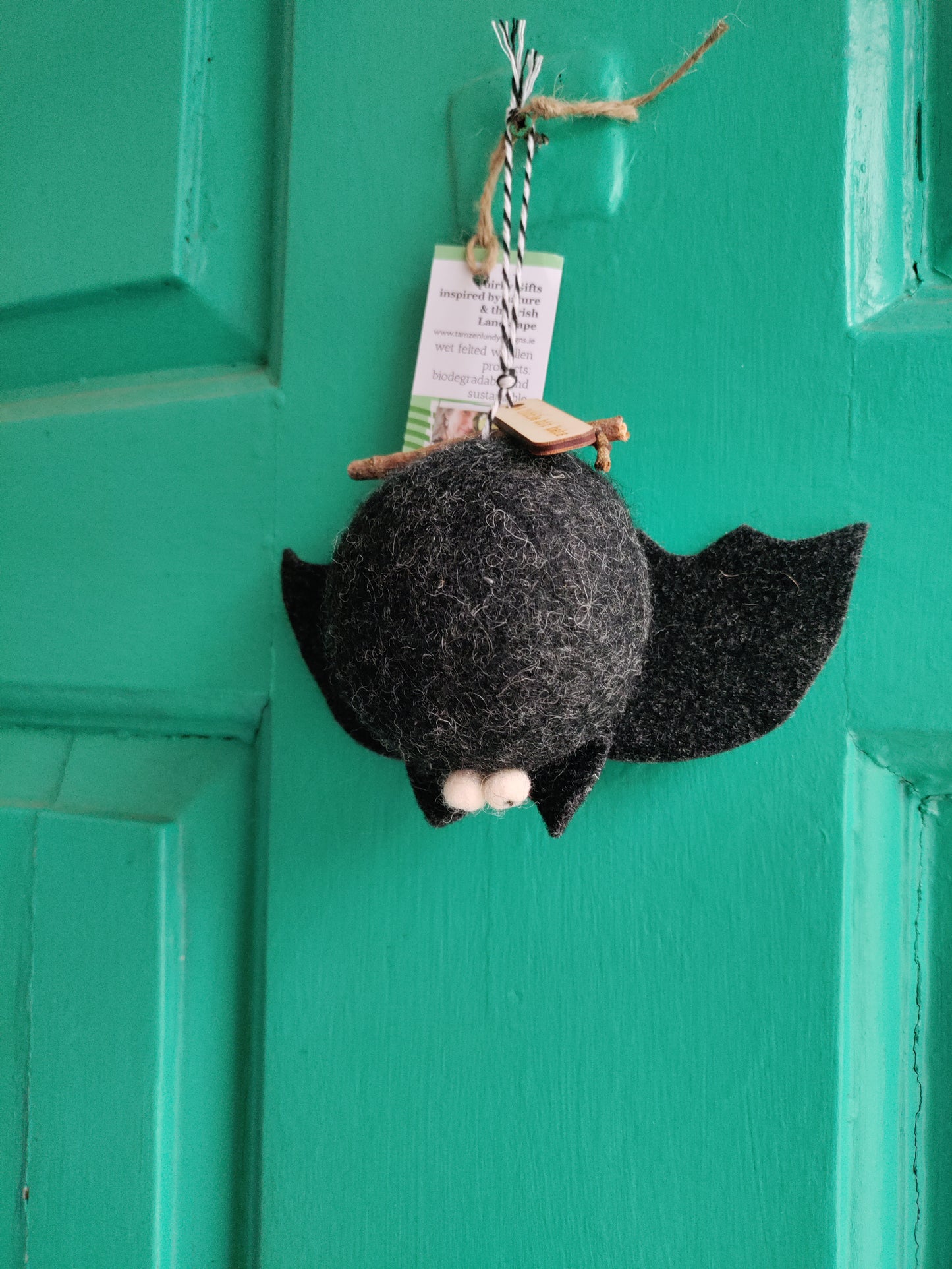 Handmade Needle Felt Bat Decorations