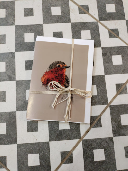 Katie Mann - 4 x robin cards