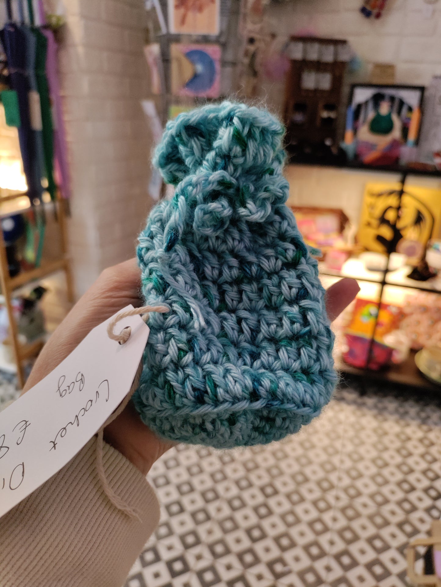 Crochet dice bags