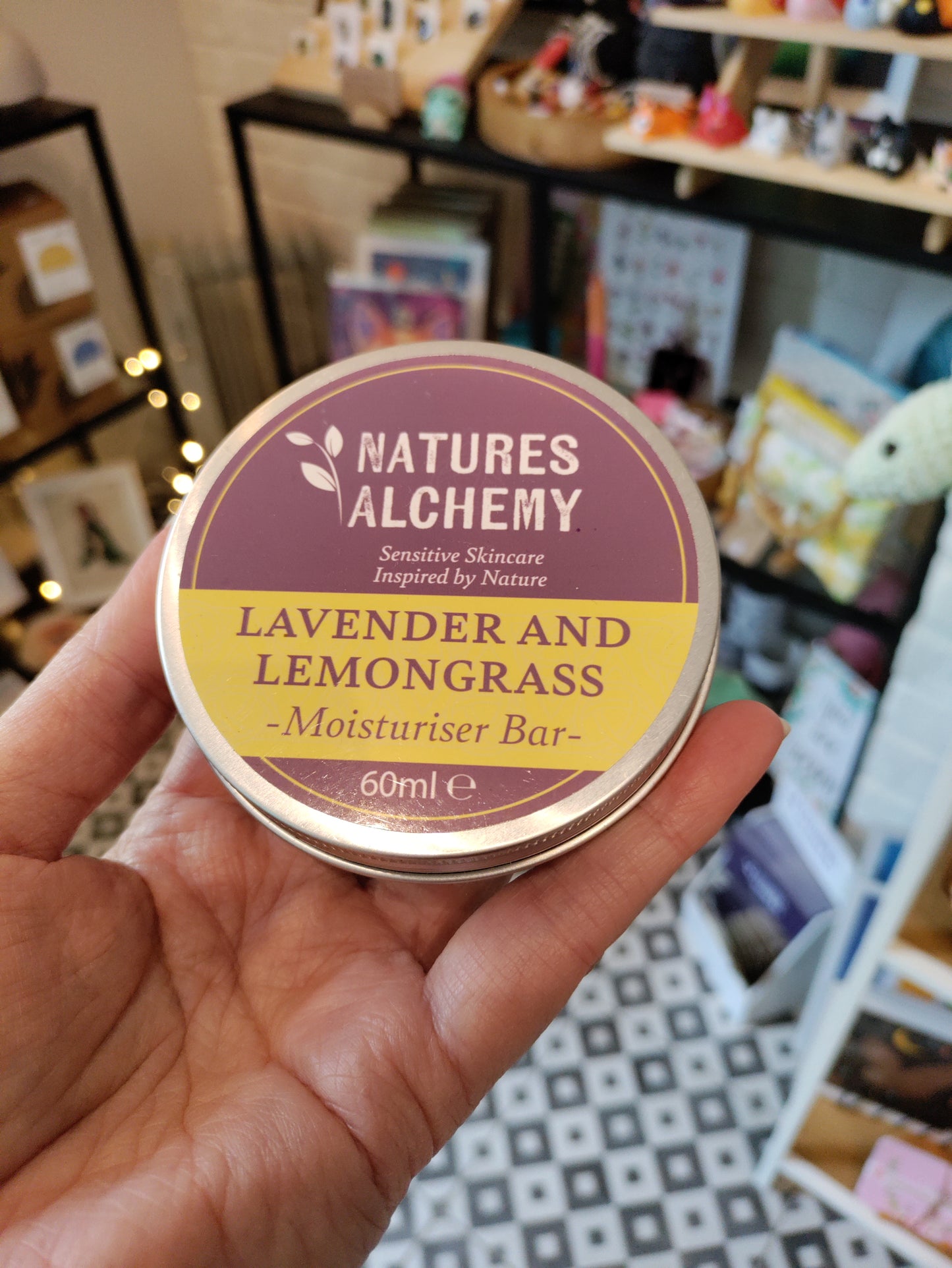 Lavender and lemongrass moisturiser bar 60ml