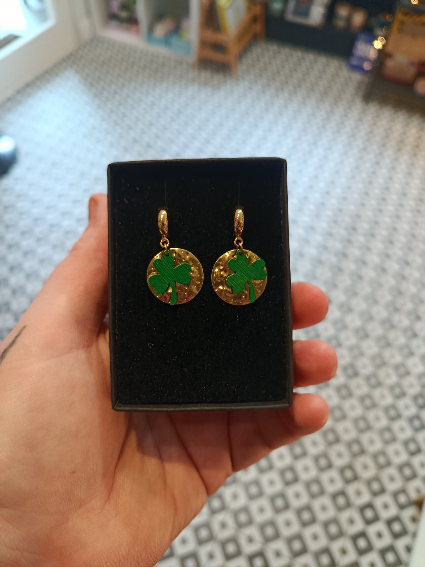 Shamrock Necklaces and Earrings