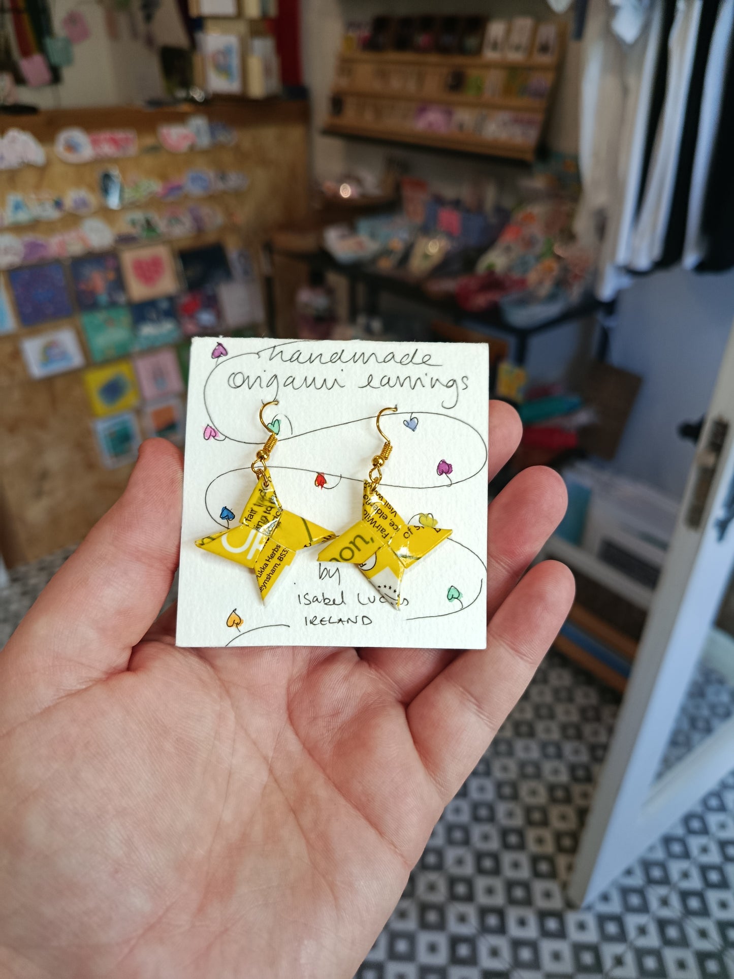 Isabel Lucas Origami Star Earrings