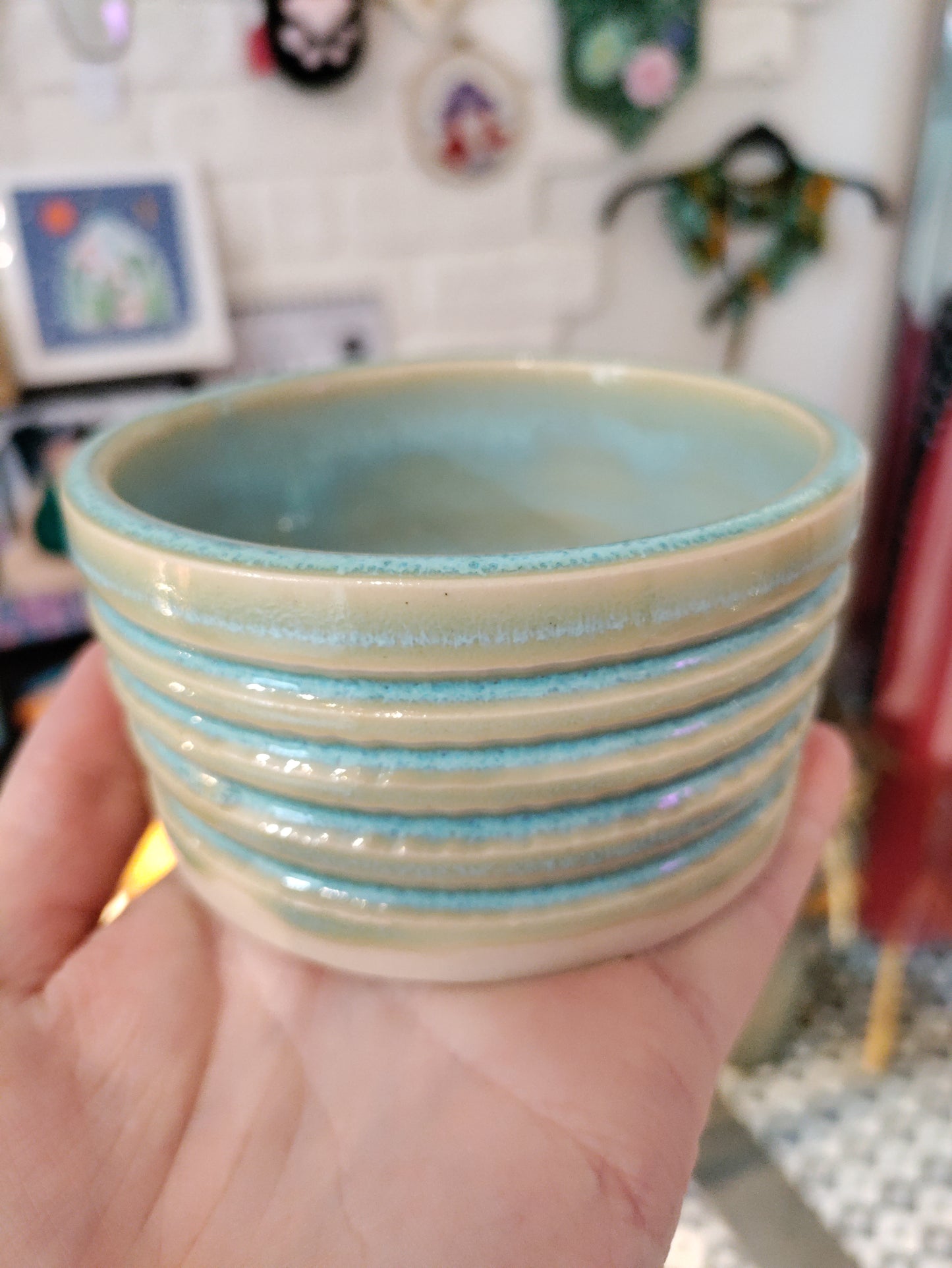 Hand made trinket bowl / fancy salt dish