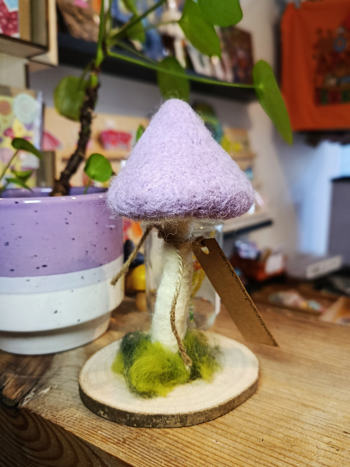 Needle felt Mushroom Sculptures