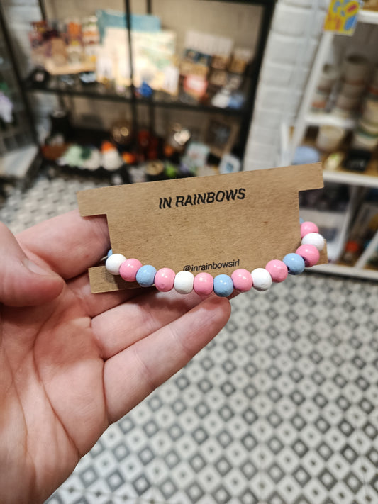 Wooden Bead Pride Bracelets