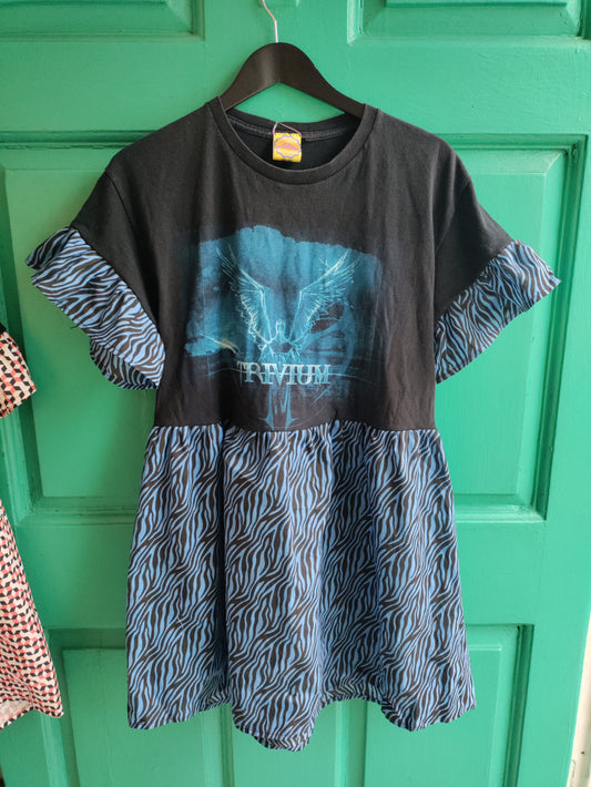 Blue zebra Trivium dress - size UK 14-18