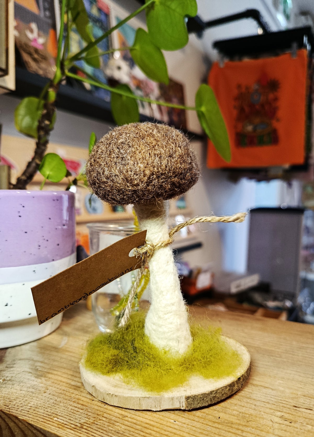 Needle felt Mushroom Sculptures