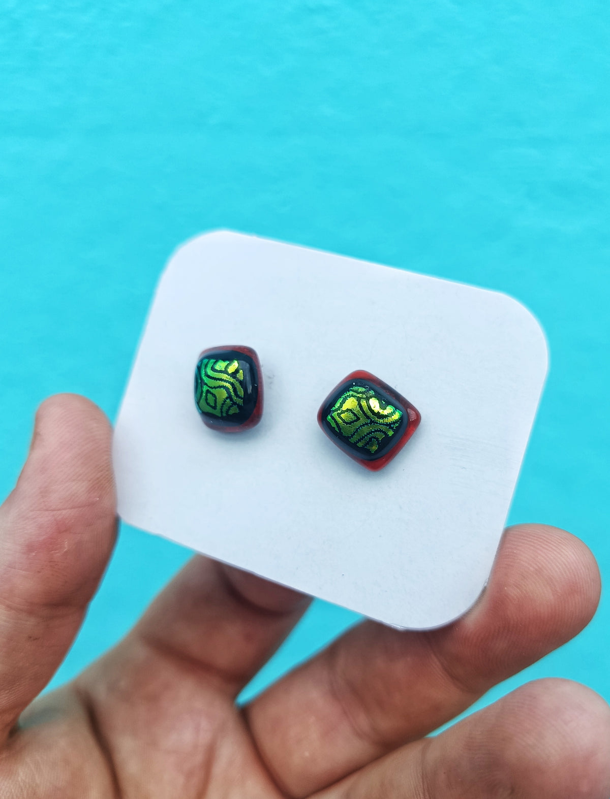 The Glassmakers Yard Fused Glass Studs