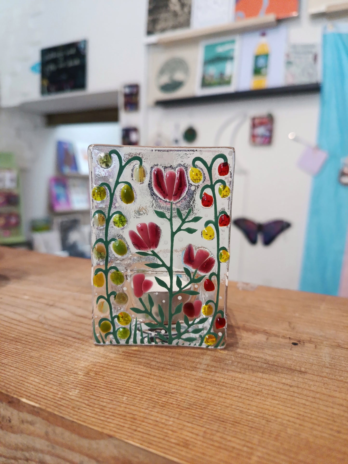 Fused Glass Tealight Holders