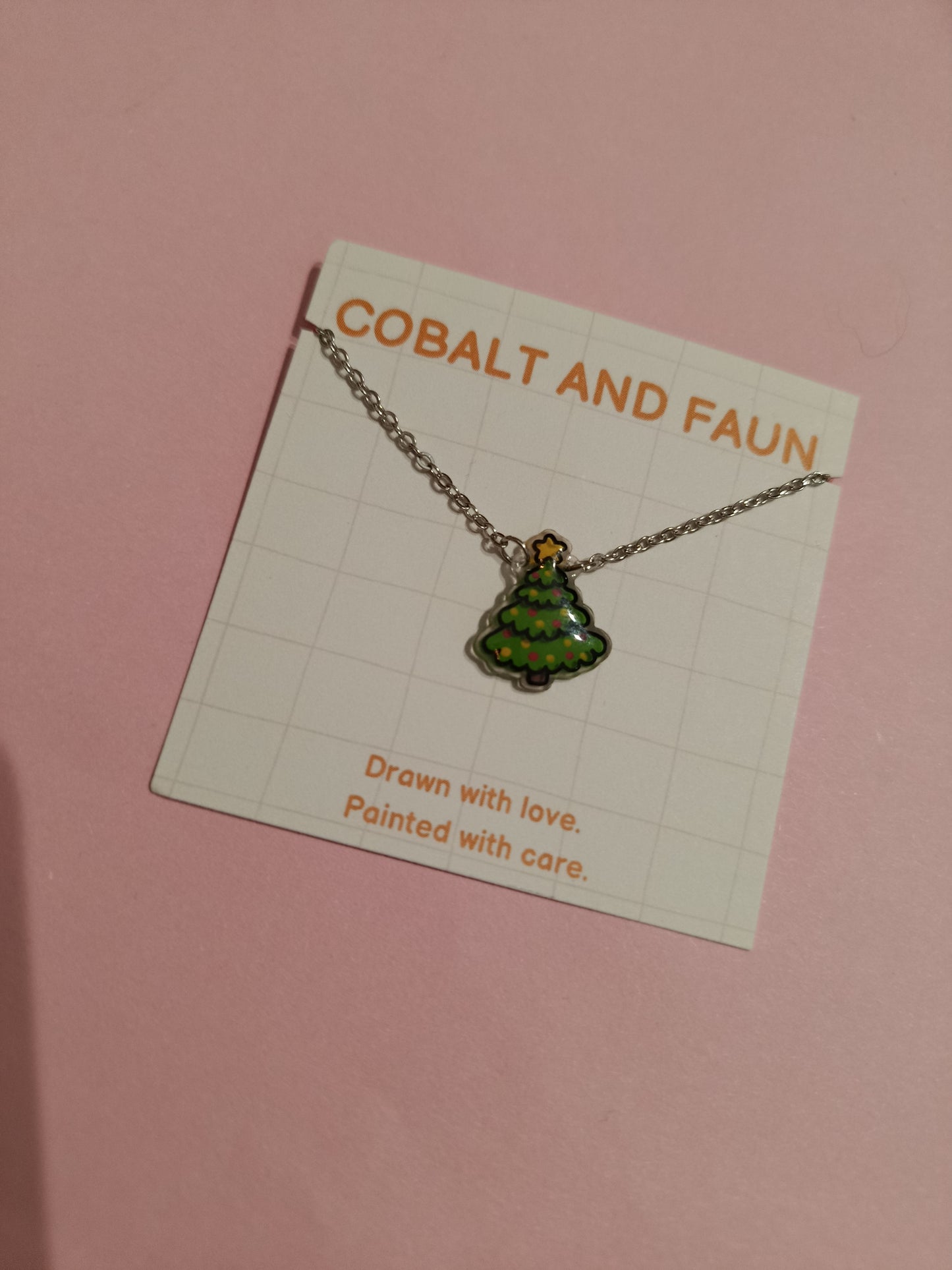 Cobalt and Faun Necklaces