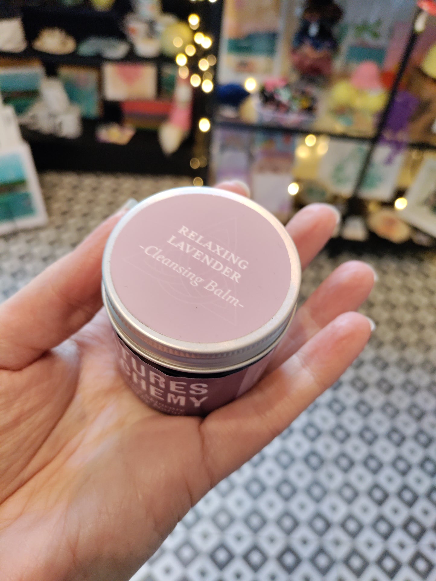 Relaxing lavender cleansing balm